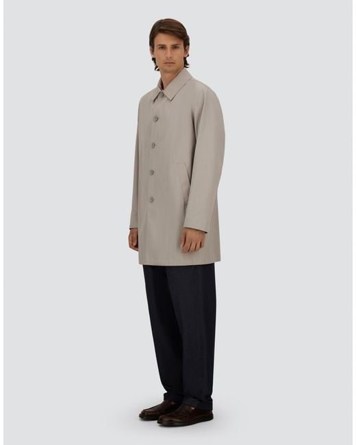 Herno Gray Raincoat for men