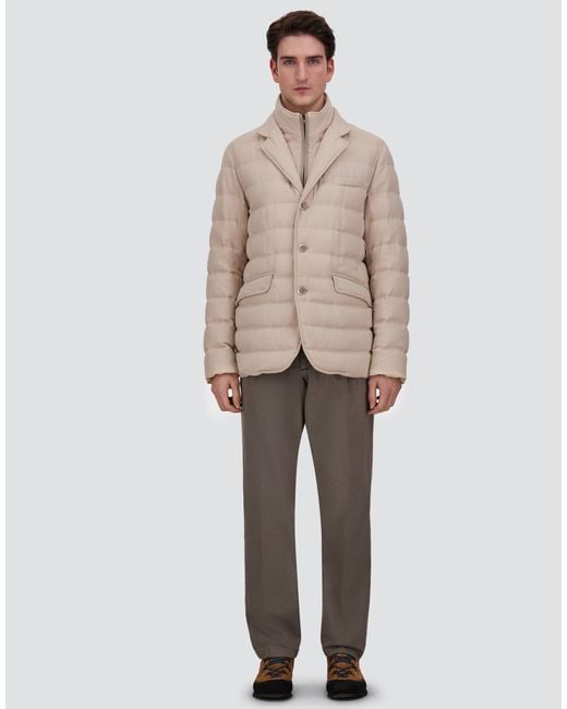 Herno Natural Wool-Blend, Viscose And Suede-Effect Blazer for men