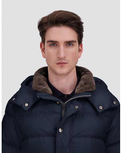 Herno Blue Parka for men