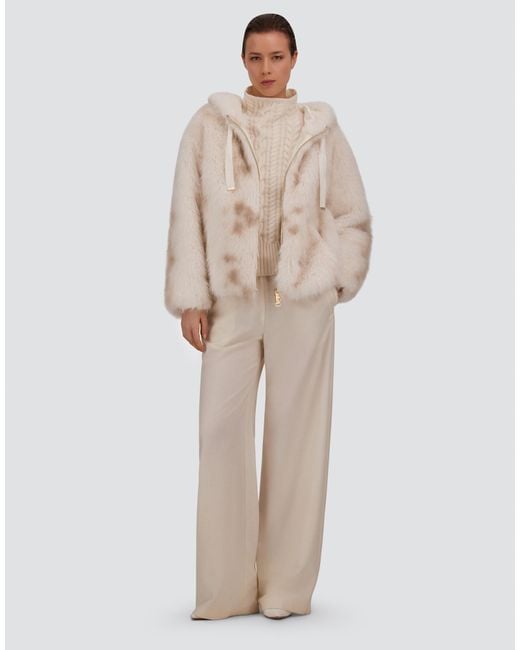Herno White Cable-Knit Wool Jumper