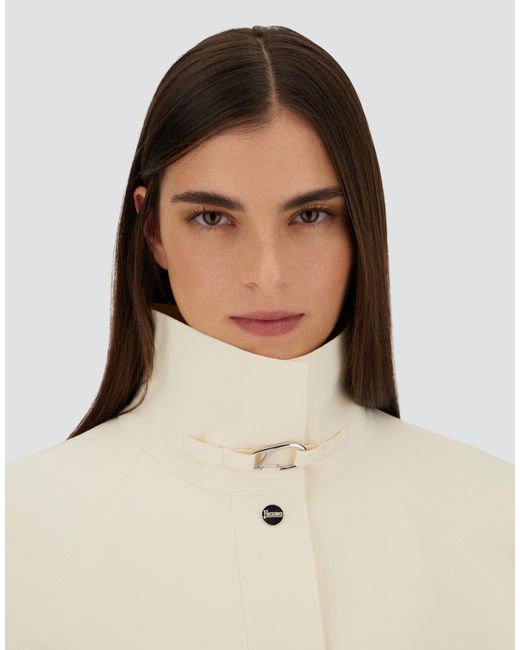 Herno White Long Jacket