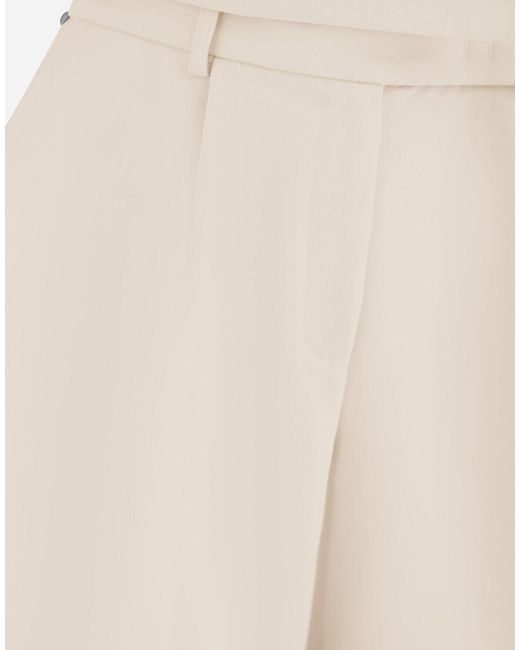Herno White Flawless Woven Trousers