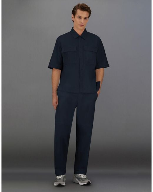 Herno Blue Laminar Trousers