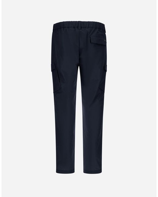 Herno Blue Nylon Dive Trousers for men
