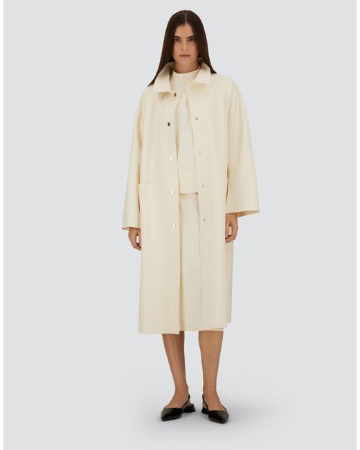 Herno White Long Jacket