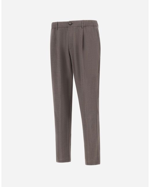 Herno Gray Trousers for men