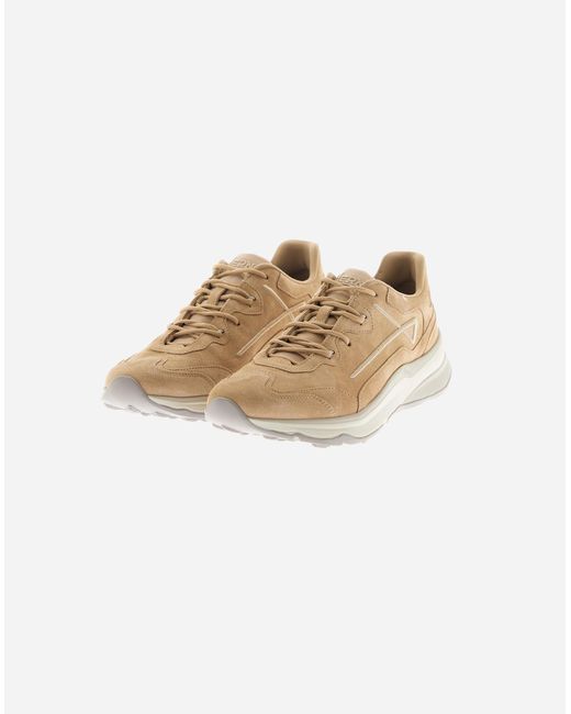 Herno White All Suede Running Sneaker