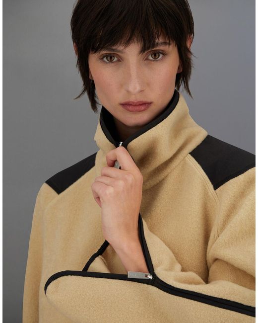 Herno Natural Laminar Polar Fleece And Extra Light Stretch Padded Sweatshirt