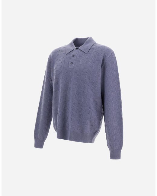 Herno Blue Resort Polo Shirt for men