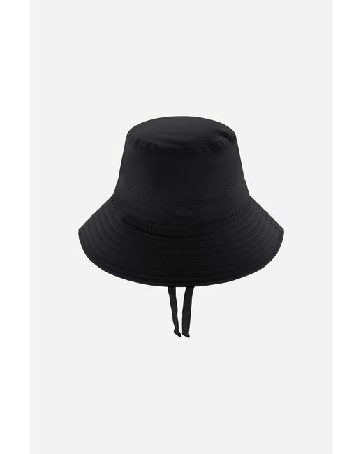 Herno Black Bucket Hat