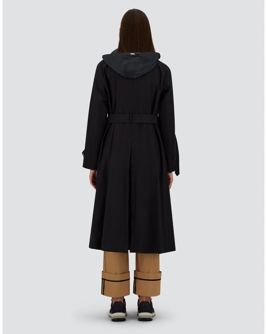Herno Black Trench Coat