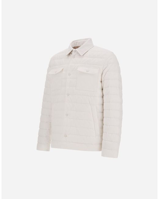 Herno White Resort Shacket for men