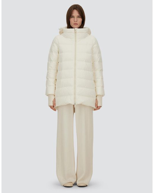 Herno White A-Shape Jacket