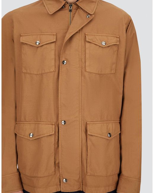 Herno Brown Tigri Field Jacket for men