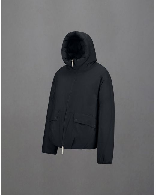 Herno Black Laminar Hooded Jacket