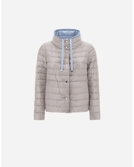 CAPPA REVERSIBILE IN NYLON ULTRALIGHT di Herno in Blue