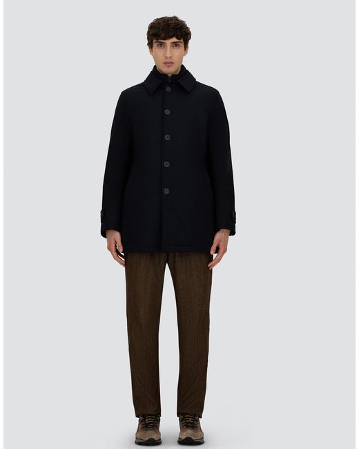 Herno Blue Raincoat for men