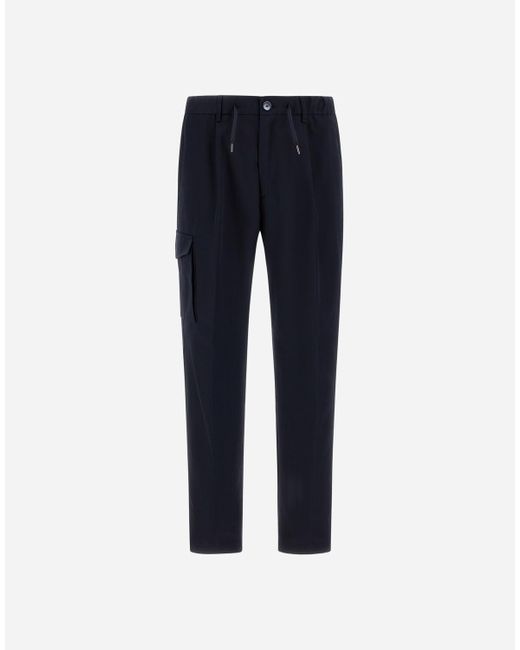 Herno Blue Resort Cargo Trousers for men
