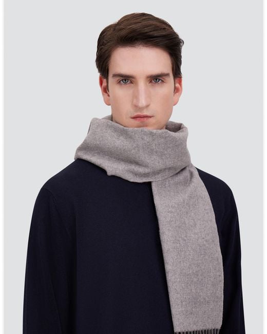 Herno Gray Scarf for men