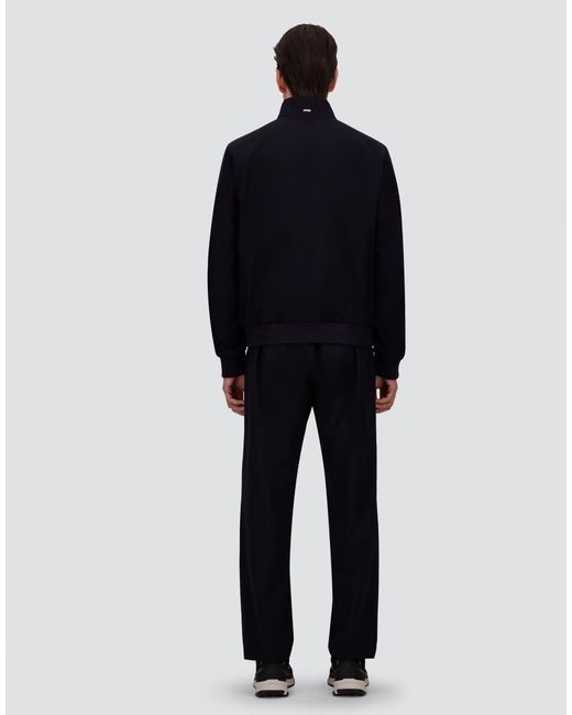 Herno Blue Fine Wool Bomber Jacket for men