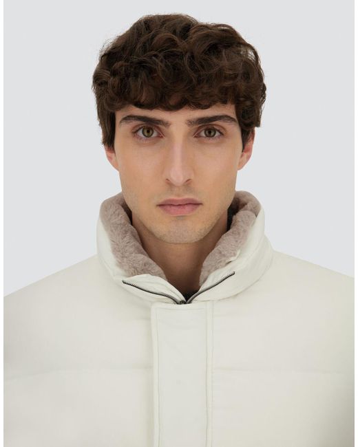 Herno White Bomber Jacket for men