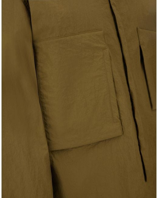 Herno Green Laminar Shacket