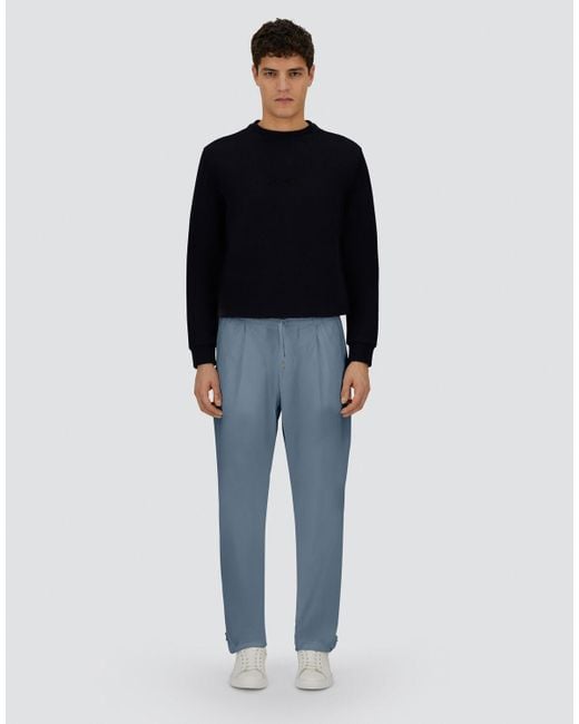 Herno Blue Resort Trousers for men