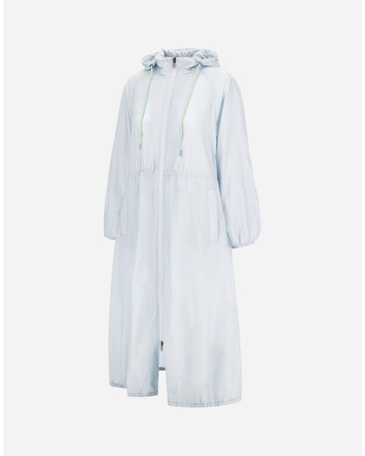 Herno Blue Shiny Tech Crinkle Parka