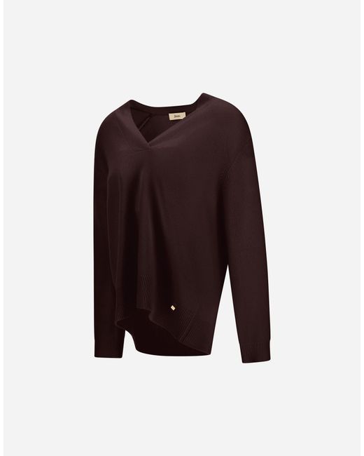 Herno Purple Cashmere Stocking-Stitch Jumper