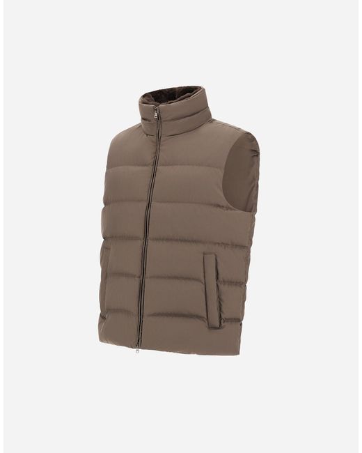 Herno Brown Vest for men
