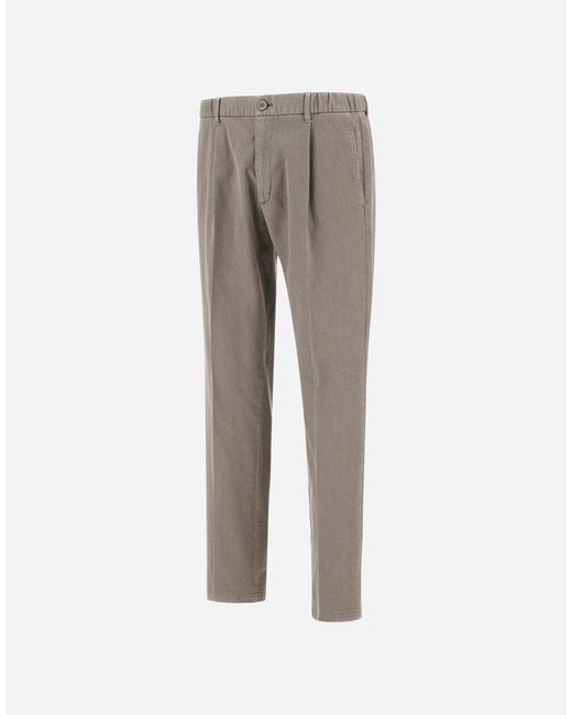 Herno Gray Trousers for men