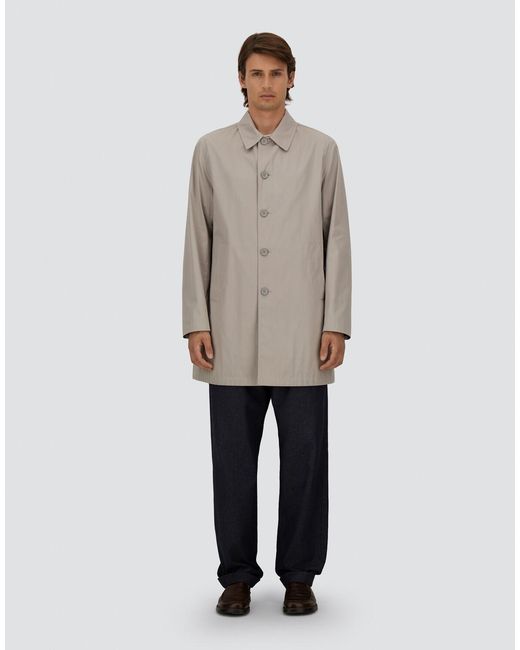 Herno Gray Raincoat for men