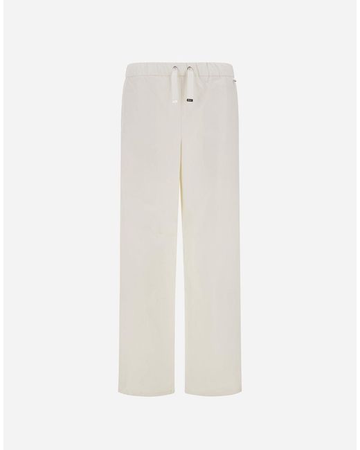 Herno White Resort Trousers