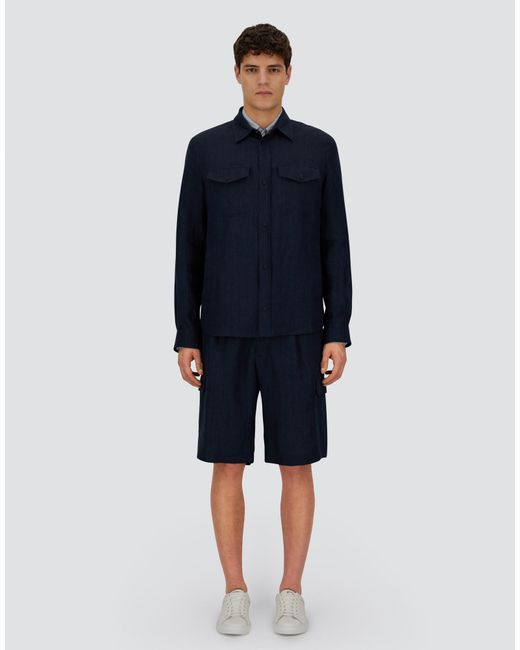 Herno Blue Resort Shacket for men