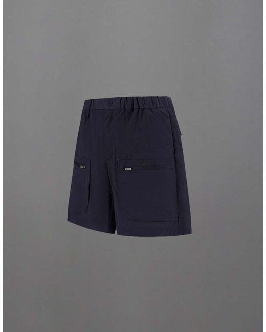 Herno Blue Laminar Shorts