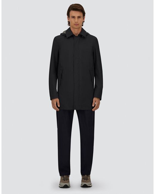 Herno Black Raincoat for men