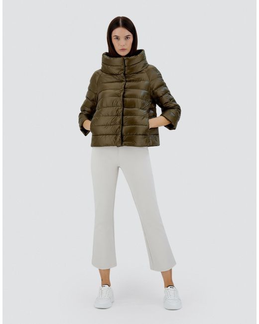 Herno Green Piumino Cappa Iconico Sofia Hdm