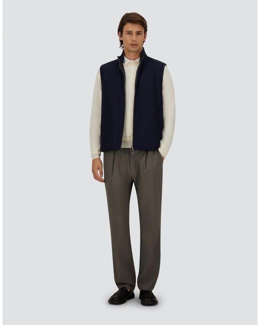 Herno Blue Vest for men
