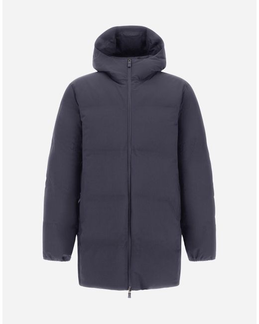 Herno Blue Long Jacket for men
