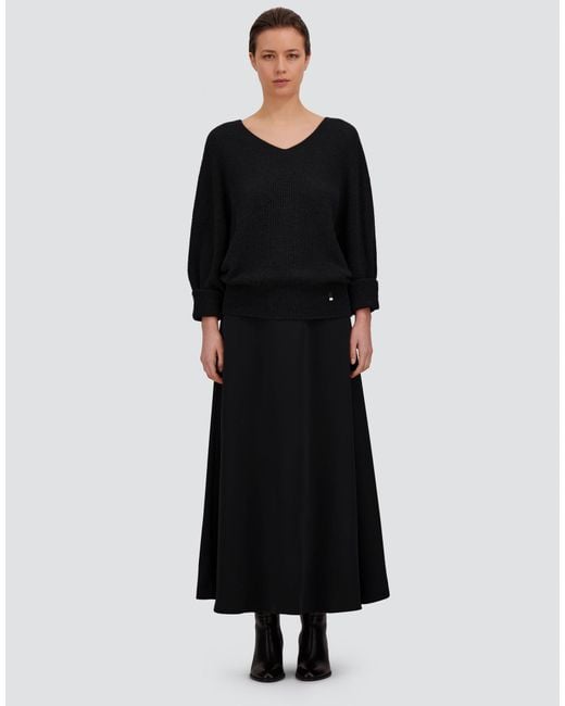 Herno Black Alpaca And Wool Stocking-Stitch Jumper