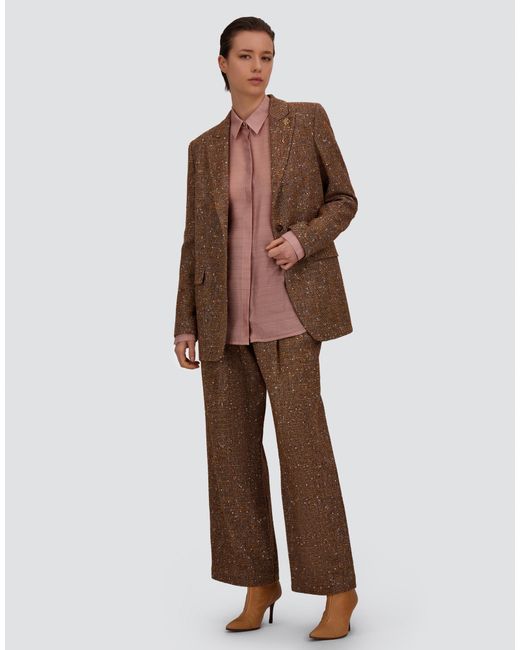Herno Brown Baby Alpaca And Wool Blazer