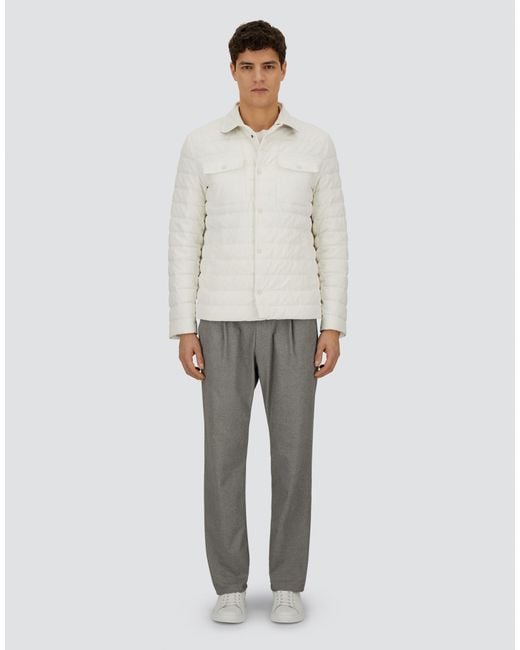 Herno White Resort Shacket for men
