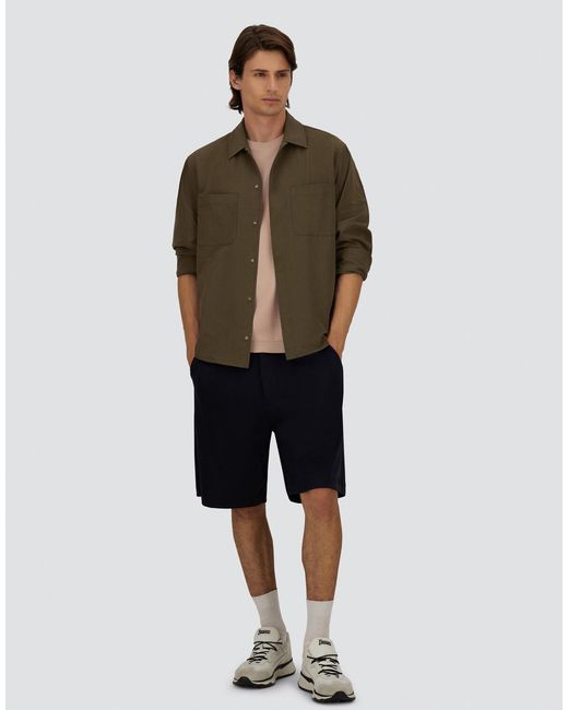 Herno Green Seer-Crease Shirt for men
