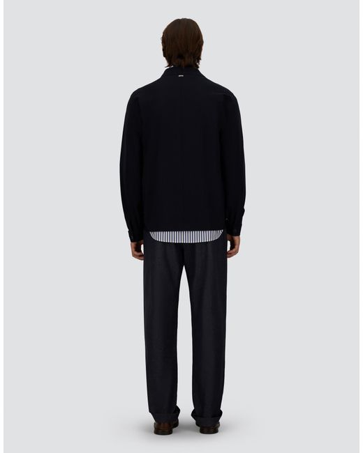 Herno Blue Shacket In Light Scuba for men