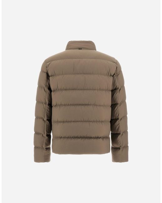 Herno Brown Bomber Jacket for men