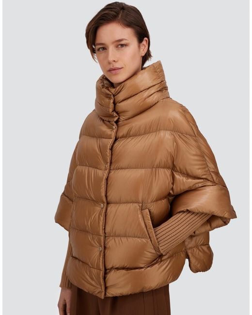 Herno Natural High-Neck Cape