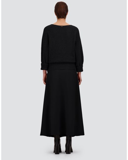 Herno Black Alpaca And Wool Stocking-Stitch Jumper