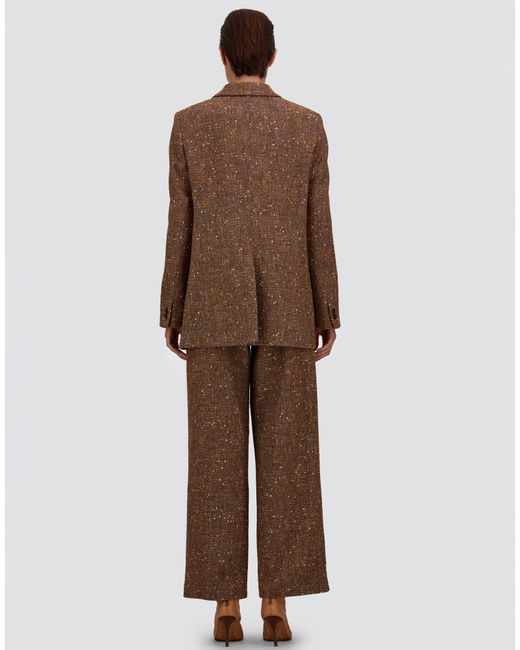 Herno Brown Baby Alpaca And Wool Trousers