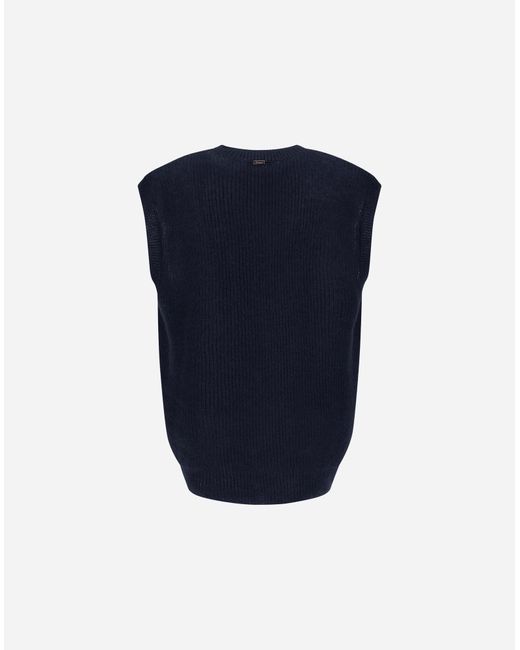 Herno Blue Vest for men