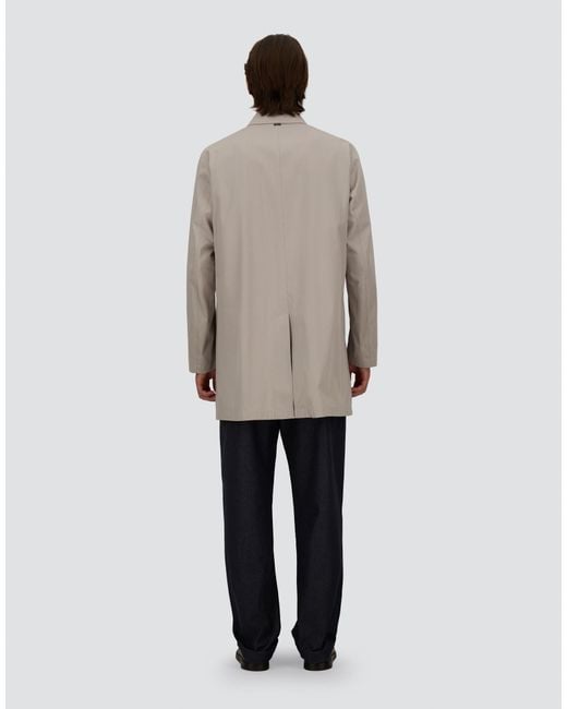 Herno Gray Raincoat for men